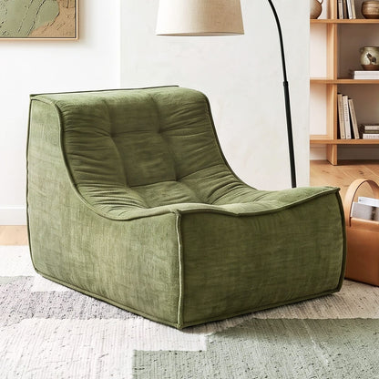 Green Chenille Floor Sofa 82x110x70cm