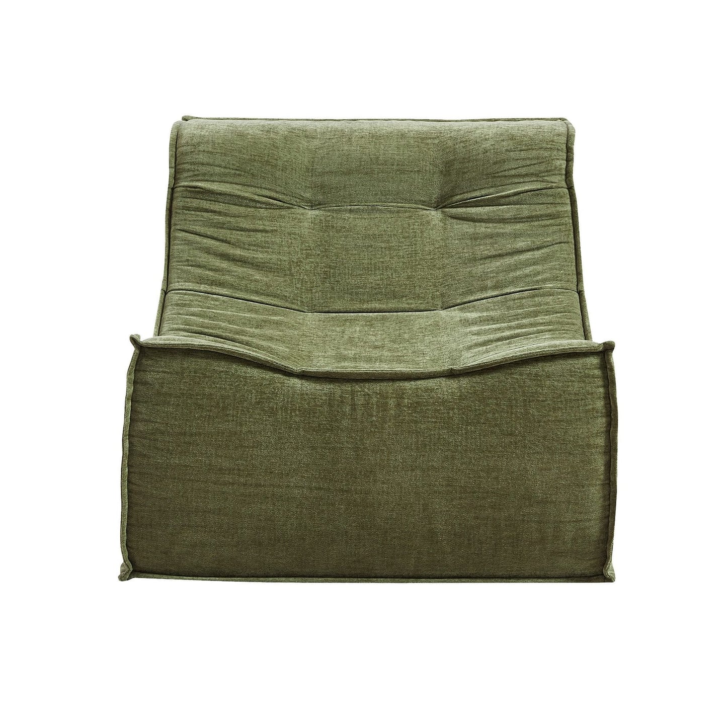 Green Chenille Floor Sofa 82x110x70cm
