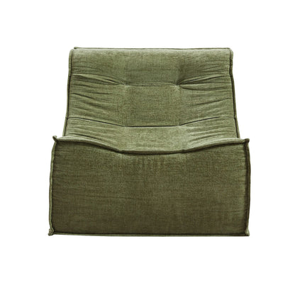 Green Chenille Floor Sofa 82x110x70cm