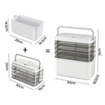 5 Tier Clear Plastic Storage Box Organiser | Home & Living