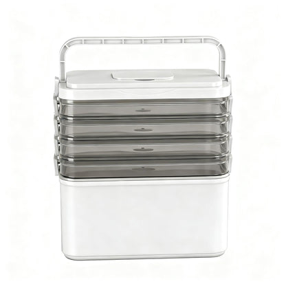 5 Tier Clear Plastic Storage Box Organiser | Home & Living - 3