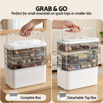 5 Tier Clear Plastic Storage Box Organiser | Home & Living