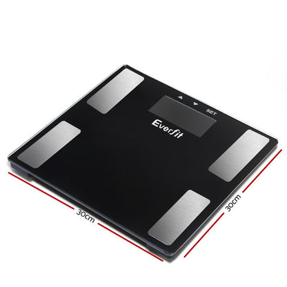 Body Fat Bathroom Scale Weighing Bmi Monitor Gym 180Kg