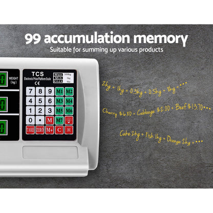 Platform Scales Digital 300Kg Electronic Scale Counting Lcd