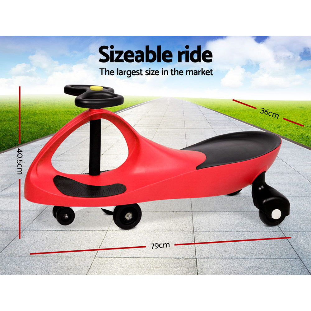 Kids Ride On Swing Car  - Red