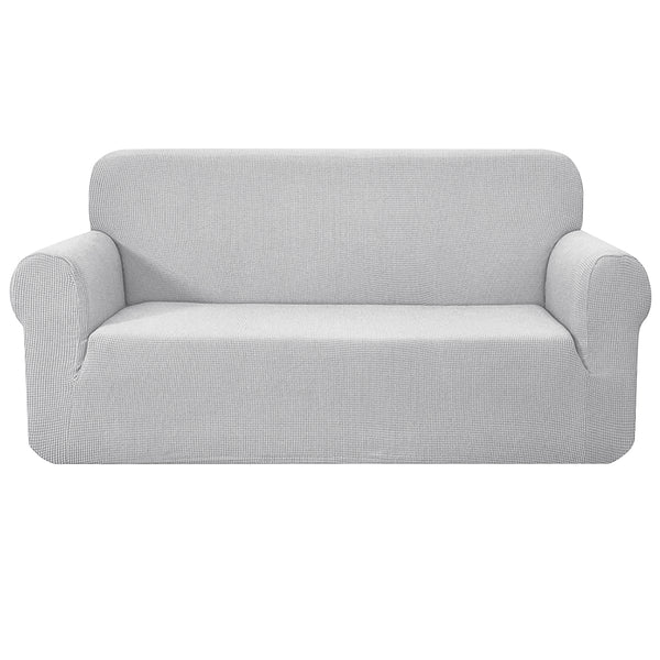  High Stretch Sofa Cover Couch Protector Slipcovers 3 Seater Grey