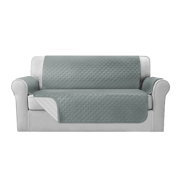  Sofa Cover Couch Covers 3 Seater 100% Water Resistant Grey