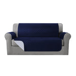 Sofa Cover Quilted Couch Covers 100% Water Resistant 3 Seater Navy