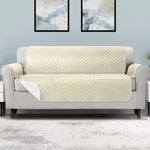 Sofa Cover Couch Covers 4 Seater 100% Water Resistant Beige