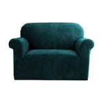 Sofa Cover Couch Covers 1 Seater Velvet Agate Green