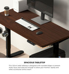 120cm &140cm Electric Standing Desk With Drawer Adjustable Black