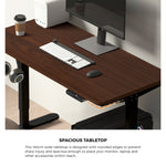 120cm &140cm Electric Standing Desk With Drawer Adjustable Black