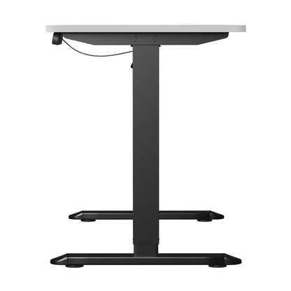 Electric Standing Desk Single Motor Black&Grey-Oak 140CM