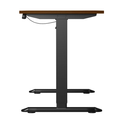 Electric Standing Desk Single Motor Black&Grey-Oak 140CM
