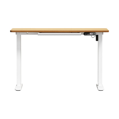 120cm &140cm Electric Standing Desk With Drawer Adjustable White