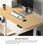 120cm &140cm Electric Standing Desk With Drawer Adjustable White