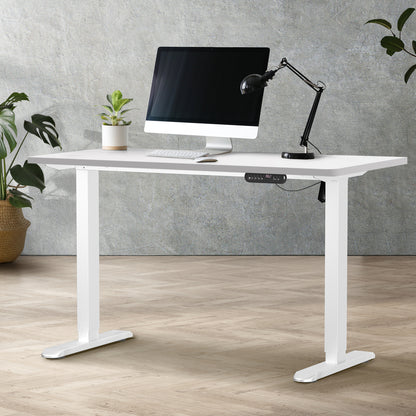 Electric Standing Desk Single Motor Black&White 140CM