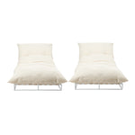 2PCS Outdoor Sun Lounge Day Bed Patio Chairs