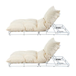 2PCS Outdoor Sun Lounge Day Bed Patio Chairs