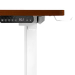 L-shape Electric Standing Desk Single Motor 145CM Black&Oak