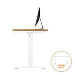 Discover the Stylish White Frame Standing Desk for Home Offices