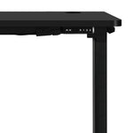 Standing Desk Electric Height Adjustable Motorised Sit Stand Desk Rise Black Top and Black Frame