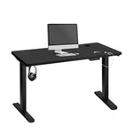 Standing Desk Electric Height Adjustable Motorised Sit Stand Desk 140cm All Black