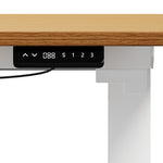 160cm Standing Desk With Drawer Motorized Adjustable White