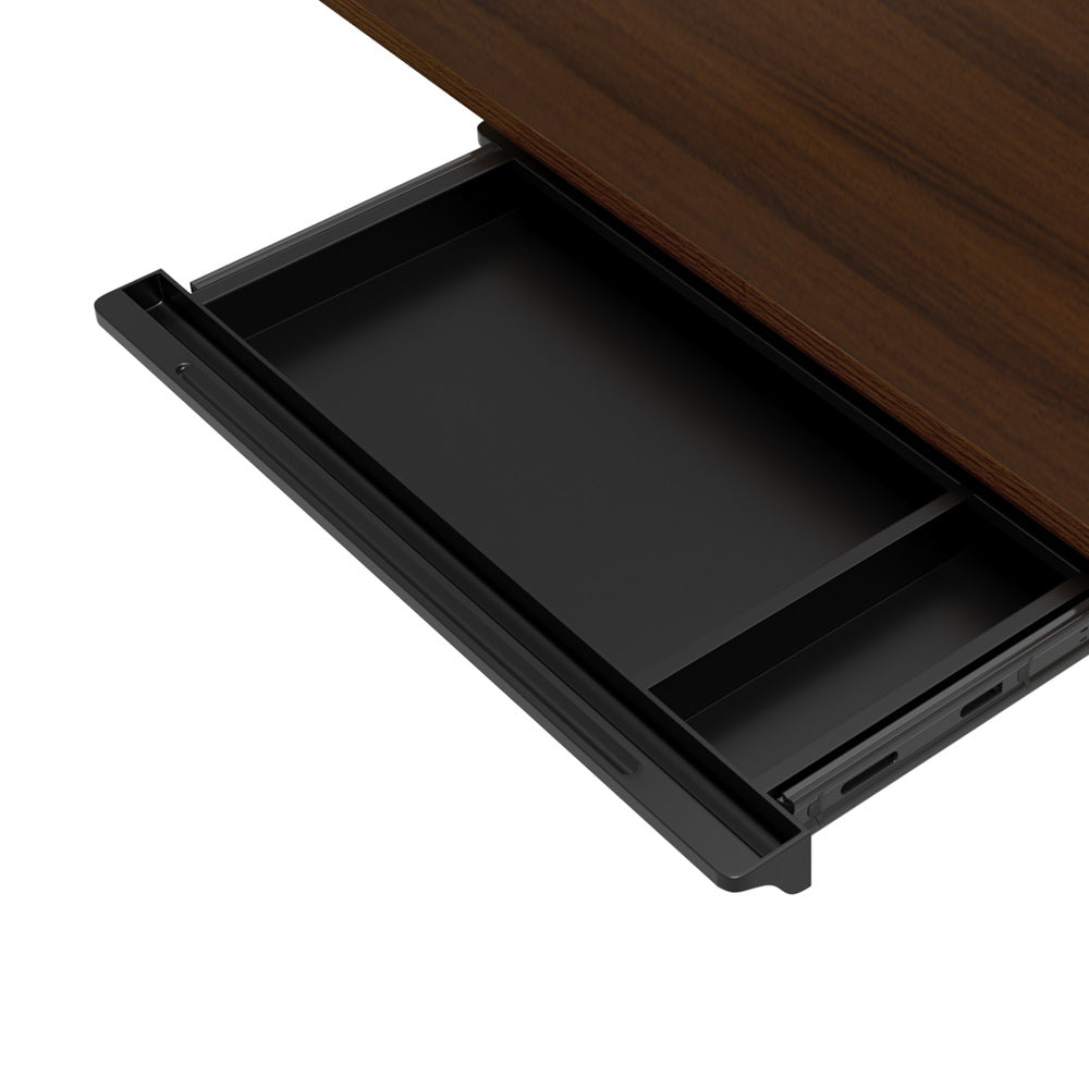 160cm Electric Standing Desk w/ Drawer Adjustable Oak White & Black