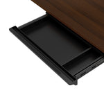 140cm Electric Standing Desk with Drawer Adjustable White & Black Walnut