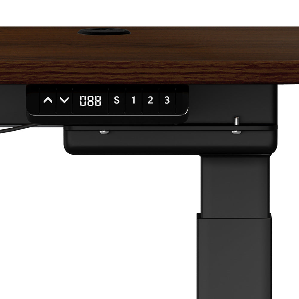 160cm Electric Standing Desk w/ Drawer Adjustable Oak White & Black