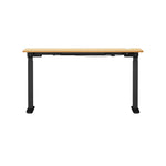 150cm Electric Standing Desk with Drawer Adjustable Black & White Oak