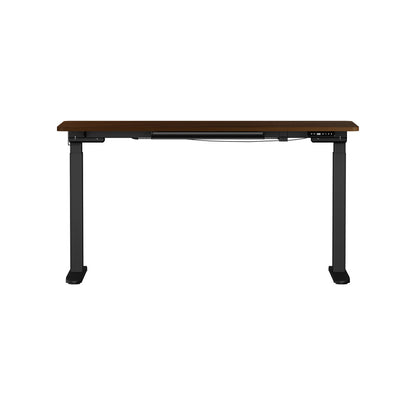 160cm Electric Standing Desk with Drawer Adjustable Black Walnut