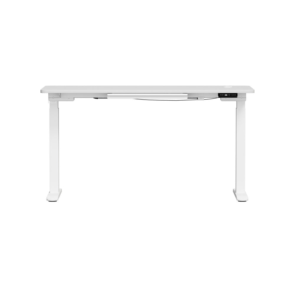 160cm Electric Standing Desk w/ Drawer Adjustable Oak White & Black