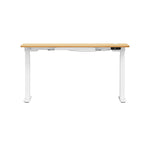 150cm Electric Standing Desk with Drawer Adjustable Black & White Oak