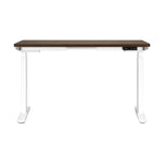 Sit-Stand Desk Height Adjustable Desk White&Walnut