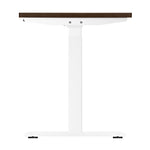 Sit-Stand Desk Height Adjustable Desk White&Walnut