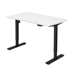 Electric Standing Desk Single Motor Height Adjustable Sit Stand Table Black and White 120cm