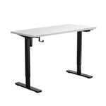 Electric Standing Desk Single Motor White 150cm