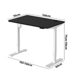 Electric Standing Desk Single Motor Height Adjustable Sit Stand Table