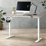 140CM Electric Standing Desk Adjustable Black&Grey-Oak