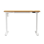 160cm Electric Standing Desk with Drawer Adjustable White Oak