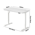 Electric Standing Desk Single Motor Height Adjustable Sit Stand Table