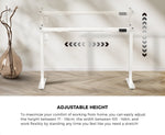 Electric Standing Desk Single Motor Height Adjustable Sit Stand Table