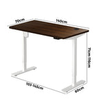 Electric Standing Desk Single Motor Height Adjustable Sit Stand Table