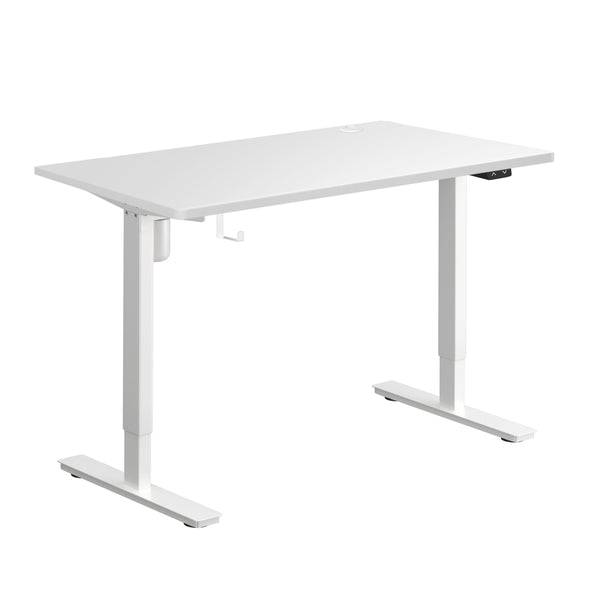  Electric Standing Desk Single Motor White 150cm