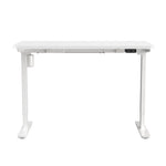Electric Standing Desk Single Motor White 150cm