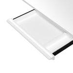 150cm Electric Standing Desk Adjustable Height with Drawer Black & White Walnut