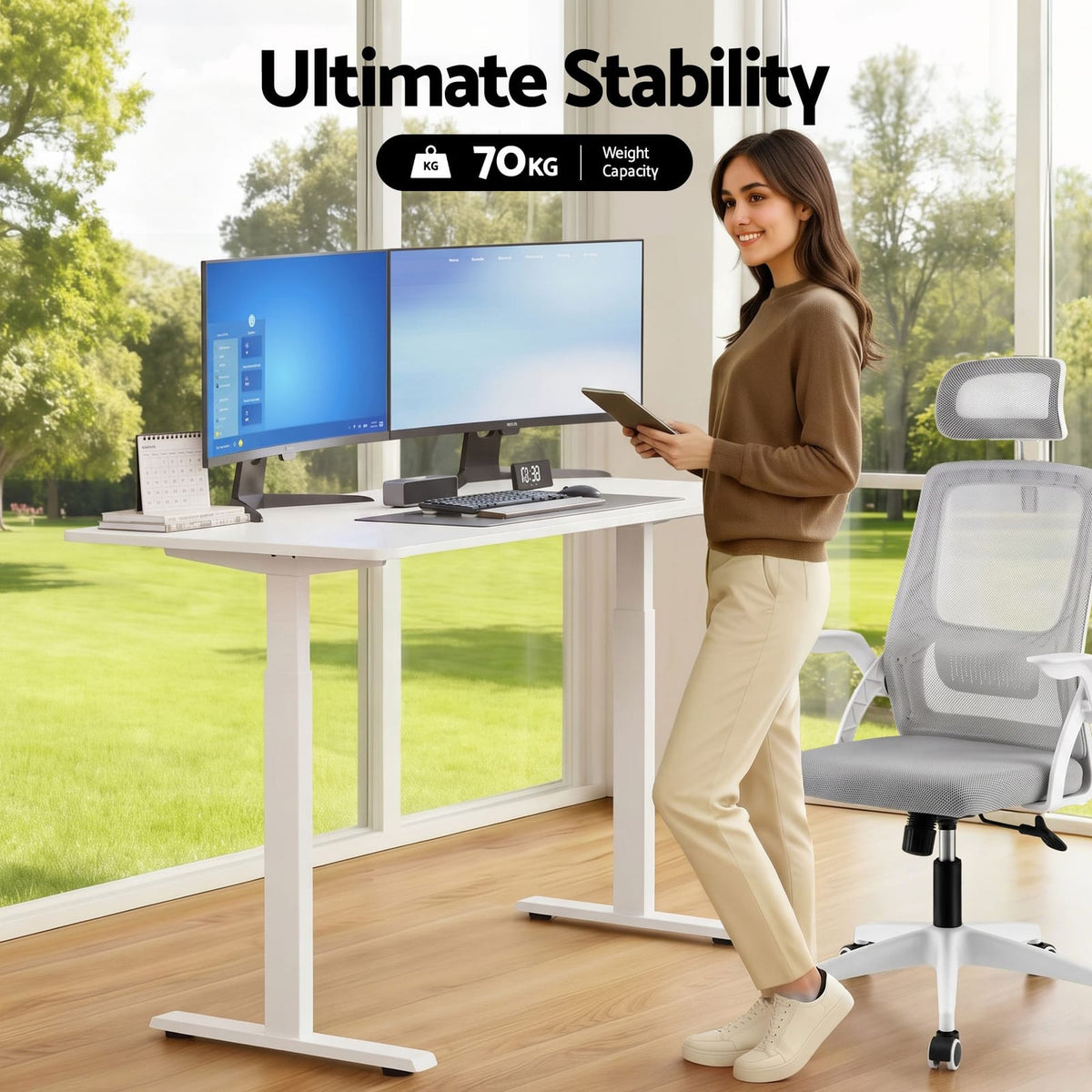 Standing Desk Ergonomic Combo 1400x600x16cm
