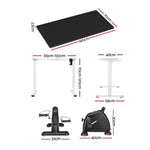140cm Electric Standing Desk with Mini Pedal Exercise Bike Home Office